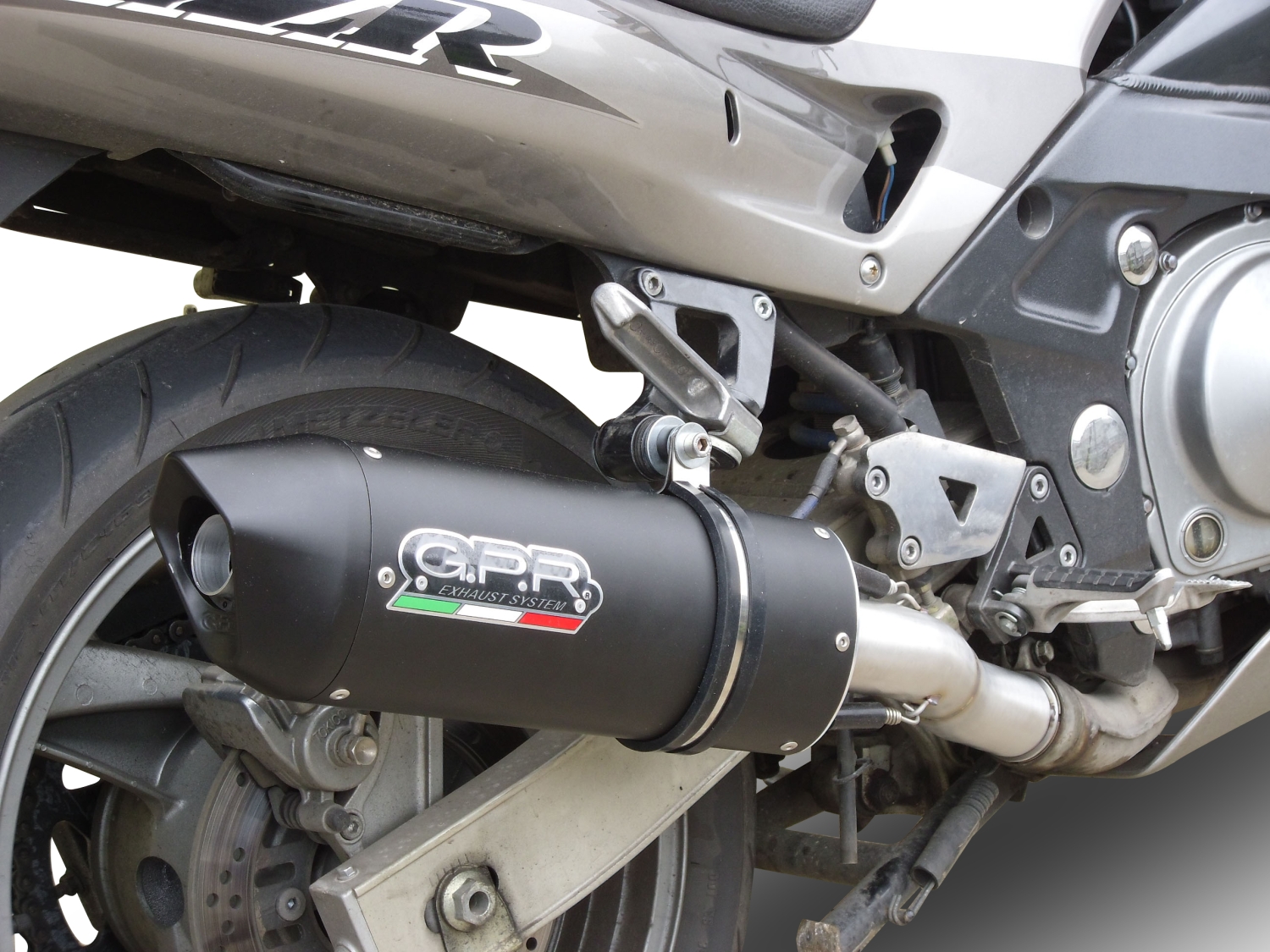 Escape compatible con Kawasaki Zzr 600 2002-2006, Furore Nero, Par de terminales de escape homologados, con db killer extraíbles y tubos de conexión específicos 