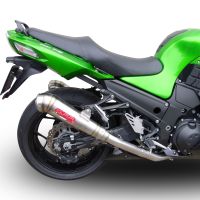 Escape compatible con Kawasaki Zzr 1400 2012-2016, Powercone Evo, Par de terminales de escape homologados, con db killer extraíbles y tubos de conexión específicos 