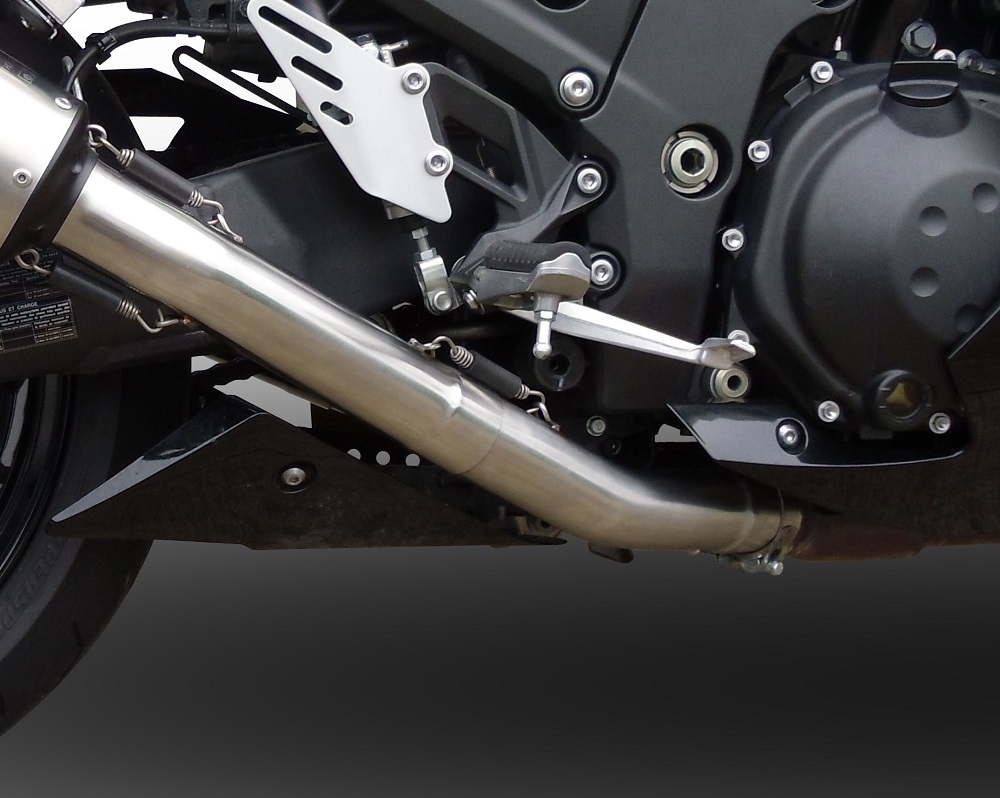 Escape compatible con Kawasaki Zzr 1400 2017-2022, Albus Evo4, Par de terminales de escape homologados, con db killer extraíbles y tubos de conexión específicos 
