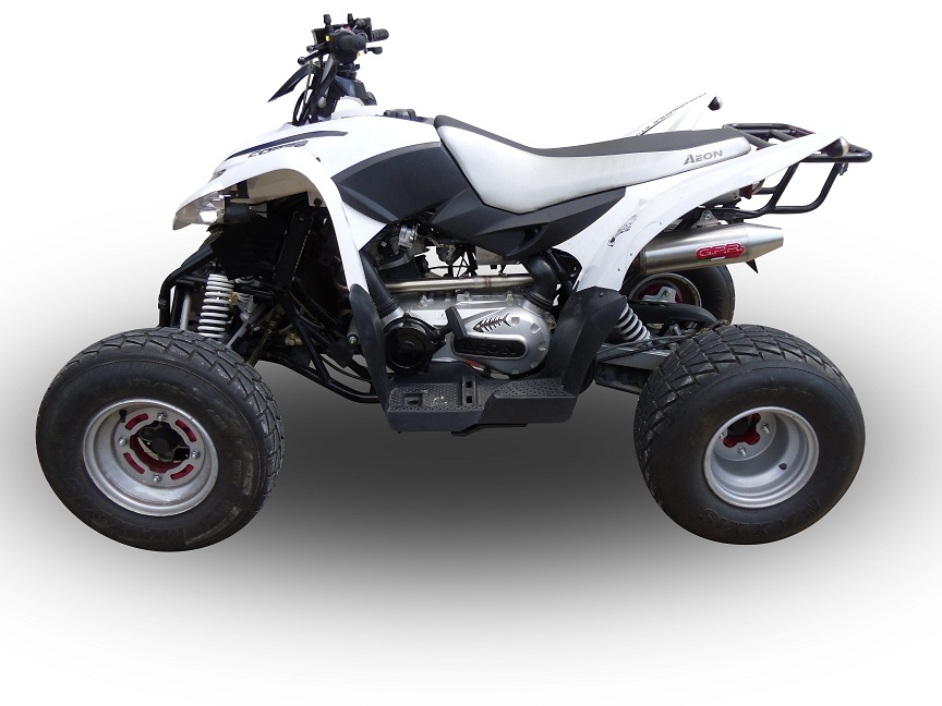 Escape compatible con Aeon Motobionics 2007-2021, Deeptone Atv, Escape completo homologado y legal, incluido db killer extraíble 
