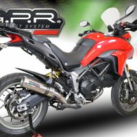 GPR escape compatible con  Ducati Multistrada 950 2017-2020, M3 Titanium Natural, Escape semi-completo homologado, con db killer extraible y catalizador 