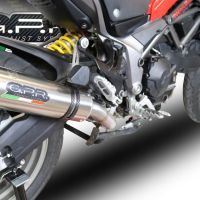 GPR escape compatible con  Ducati Multistrada 950 2017-2020, M3 Titanium Natural, Escape semi-completo homologado, con db killer extraible y catalizador 