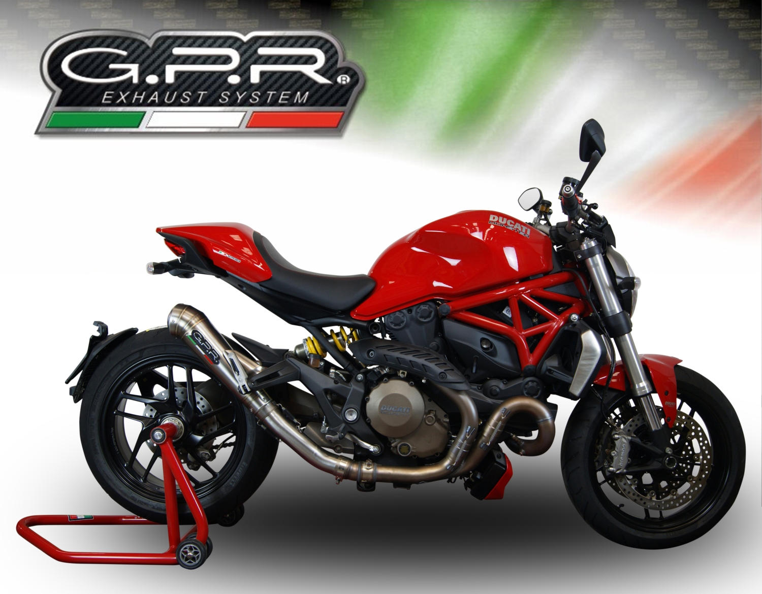 Escape compatible con Ducati Monster 1200 S -R 2017-2021, Powercone Evo, Escape completo homologado y legal, incluido db killer extraíble 