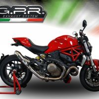 Escape compatible con Ducati Monster 1200 S -R 2017-2021, Powercone Evo, Escape completo homologado y legal, incluido db killer extraíble 