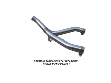 Escape compatible con Yamaha Xt 1200 Z Supertenere 2010-2016, Decatalizzatore, Tubo supresor de catalizador 