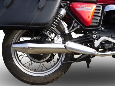 Escape compatible con Bmw R 80 Gs 1980-1987, Vintacone, Escape legal, homologado, silenciador con db killer desmontable y tubo de conexión específico 