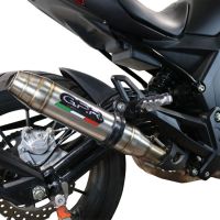 Escape compatible con Benelli 502 C 2019-2020, Deeptone Inox, Escape legal, homologado, silenciador con db killer desmontable y tubo de conexión específico 