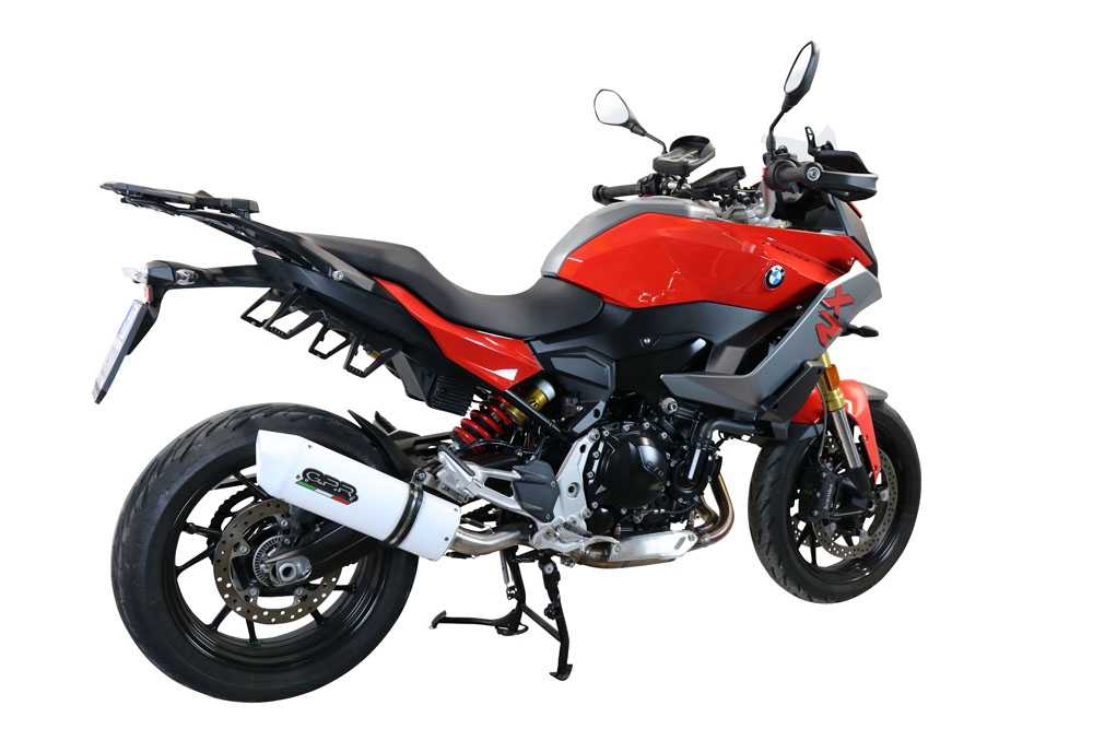 Escape compatible con Bmw F 900 XR-R 2020-2025, Albus Evo4, Escape legal, homologado, silenciador con db killer desmontable y tubo de conexión específico 