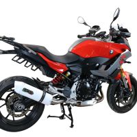 Escape compatible con Bmw F 900 XR-R 2020-2025, Albus Evo4, Escape legal, homologado, silenciador con db killer desmontable y tubo de conexión específico 