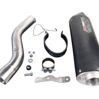 Escape compatible con Bmw F 900 XR-R 2020-2025, Furore Evo4 Nero, Escape legal, homologado, silenciador con db killer desmontable y tubo de conexión específico 