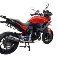 Escape compatible con Bmw F 900 XR-R 2020-2025, M3 Inox , Escape legal, homologado, silenciador con db killer desmontable y tubo de conexión específico 