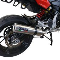 Escape compatible con Bmw F 900 XR-R 2020-2025, M3 Inox , Escape legal, homologado, silenciador con db killer desmontable y tubo de conexión específico 