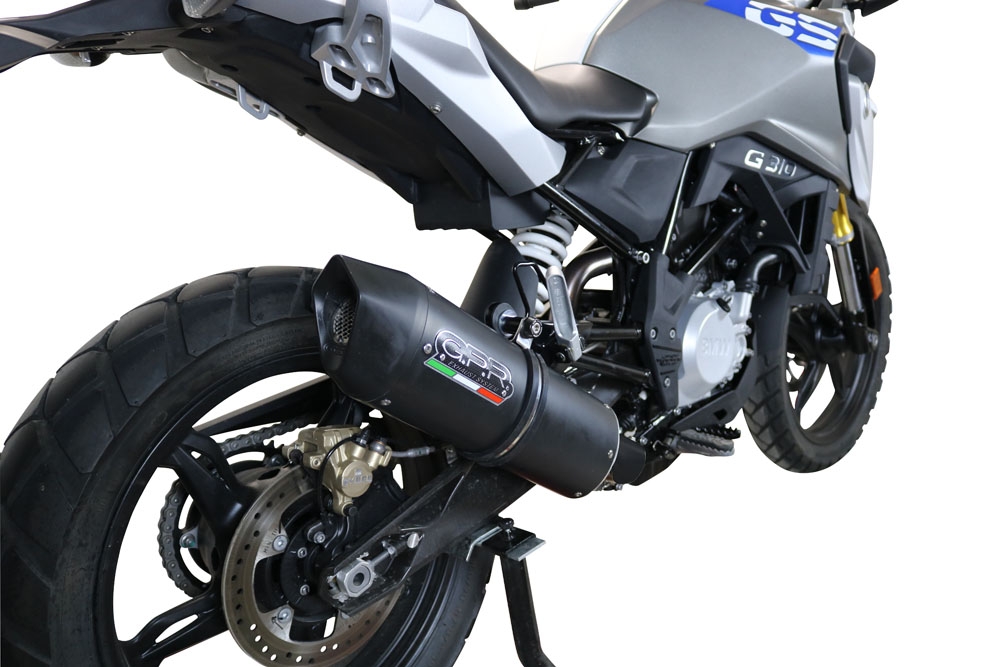 Escape compatible con Bmw G 310 Gs 2022-2024, Furore Evo4 Nero, Escape completo, no legal para países de la UE, con db killer extraíble 