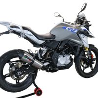 Escape compatible con Bmw G 310 Gs 2017-2021, GP Evo4 Titanium, Escape completo, no legal para países de la UE, con db killer extraíble 