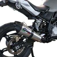 Escape compatible con Bmw G 310 Gs 2017-2021, GP Evo4 Titanium, Escape completo, no legal para países de la UE, con db killer extraíble 