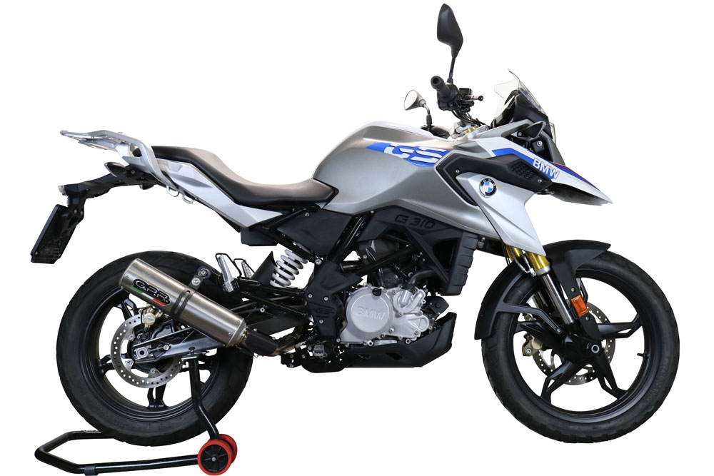 Escape compatible con Bmw G 310 Gs 2017-2021, M3 Inox , Escape completo, no legal para países de la UE, con db killer extraíble 