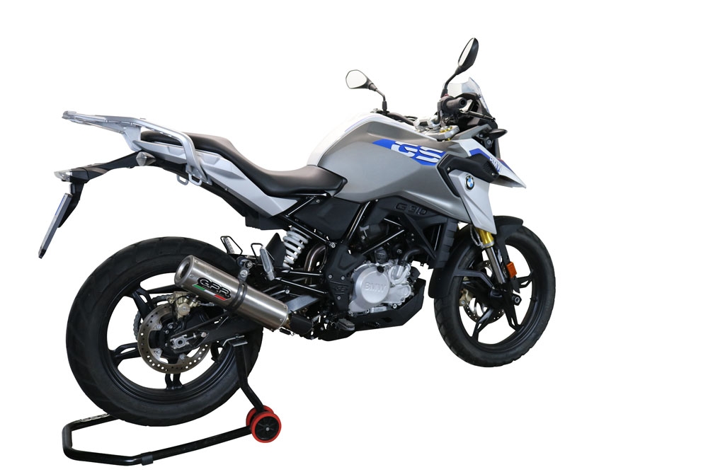 Escape compatible con Bmw G 310 Gs 2017-2021, M3 Inox , Escape completo, no legal para países de la UE, con db killer extraíble 