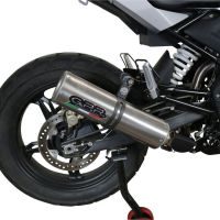 Escape compatible con Bmw G 310 Gs 2017-2021, M3 Inox , Escape completo, no legal para países de la UE, con db killer extraíble 