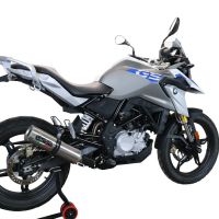 GPR escape compatible con  Bmw G 310 Gs 2022-2024, M3 Titanium Natural, Escape completo homologado y legal,con catalizador incluido db killer extraíble 