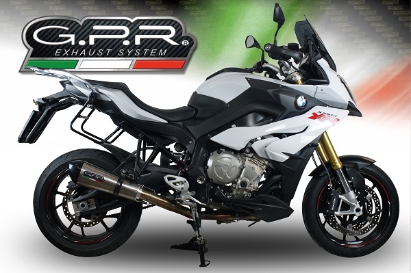 Escape compatible con Bmw S 1000 XR -M 2017-2019, Gpe Ann. titanium, Escape racing, silenciador con tubo de conexion, articulo sin homologacion 