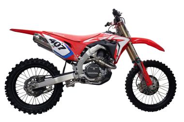 Escape compatible con Honda Crf 450 RWE 2019-2019, Pentacross Full Titanium, Escape racing, linea completa, doble silenciador con db killer extraible 