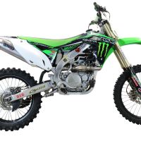 Escape compatible con Kawasaki Kx 450 F 2012-2015, Pentacross Titanium, Escape completo racing, incluyendo colector y db killer desmontable, sin homologación 