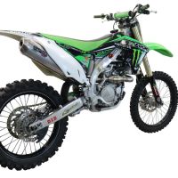 Escape compatible con Kawasaki Kx 450 F 2012-2015, Pentacross Titanium, Escape completo racing, incluyendo colector y db killer desmontable, sin homologación 