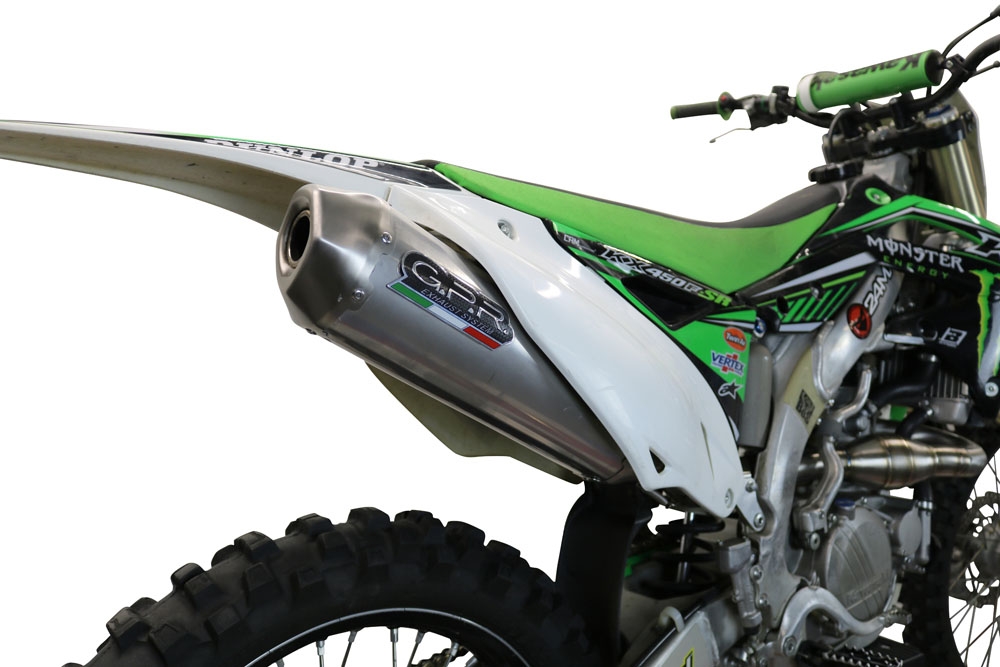 Escape compatible con Kawasaki Kx 450 F 2012-2015, Pentacross Titanium, Escape completo racing, incluyendo colector y db killer desmontable, sin homologación 