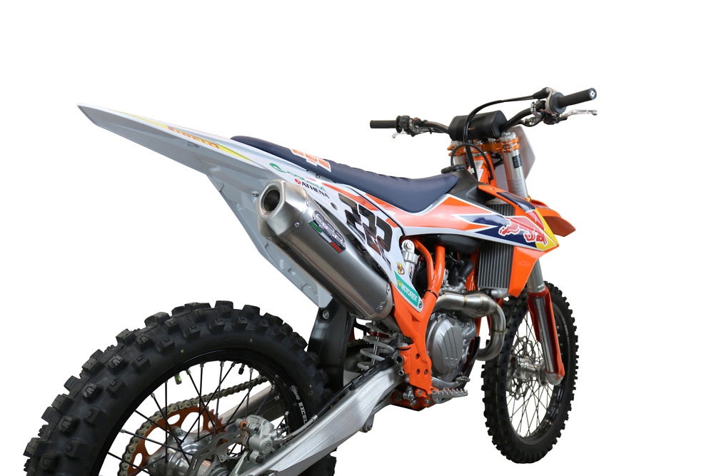 Escape compatible con Gas Gas EC 450F 2024-2025, Pentacross FULL Titanium, Escape completo racing, incluyendo colector y db killer desmontable, sin homologación 