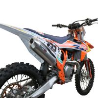 Escape compatible con Gas Gas EC 450F 2024-2025, Pentacross FULL Titanium, Escape completo racing, incluyendo colector y db killer desmontable, sin homologación 