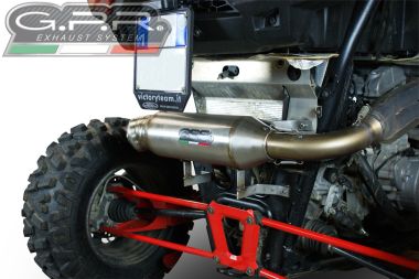 Escape compatible con Polaris Rzr XP 1000 2014-2023, Power Bomb, Escape legal, homologado, silenciador con db killer desmontable y tubo de conexión específico 