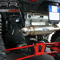 Escape compatible con Polaris Rzr XP 1000 2014-2023, Power Bomb, Escape legal, homologado, silenciador con db killer desmontable y tubo de conexión específico 