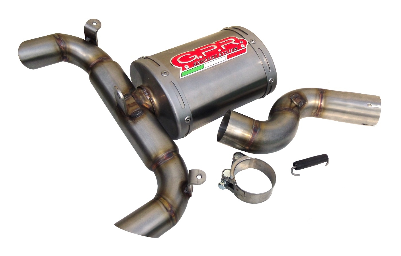 Escape compatible con Suzuki Gsr 600 2006-2011, Titanium Oval , Escape legal, homologado, silenciador con db killer desmontable y tubo de conexión específico 