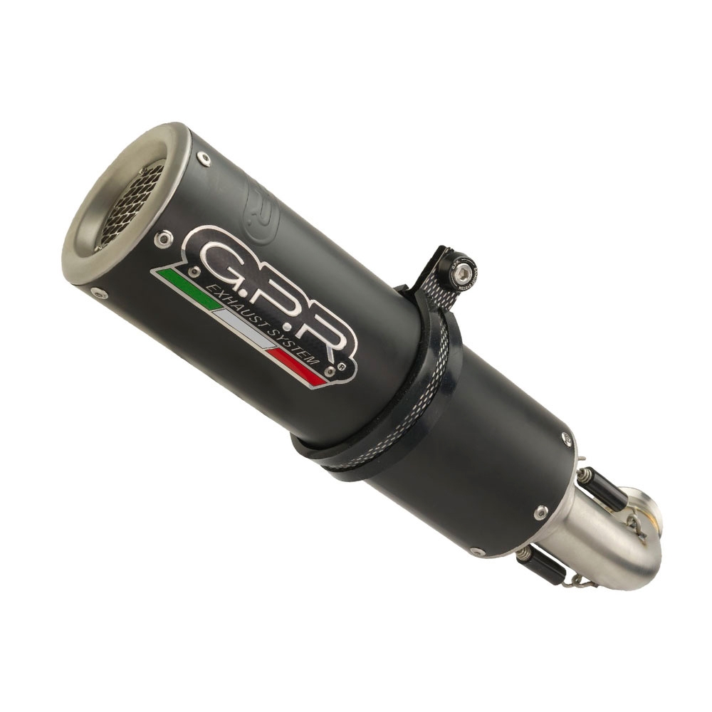 Escape compatible con Benelli Bn 125 2021-2024, M3 Black Titanium, Escape completo, no legal para países de la UE, con db killer extraíble 