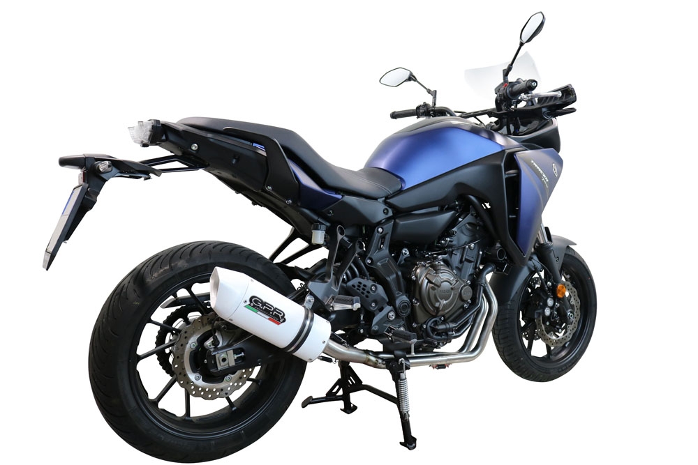 Escape compatible con Yamaha Tracer 700 2016-2019, Albus Ceramic, Escape completo, no legal para países de la UE, con db killer extraíble 