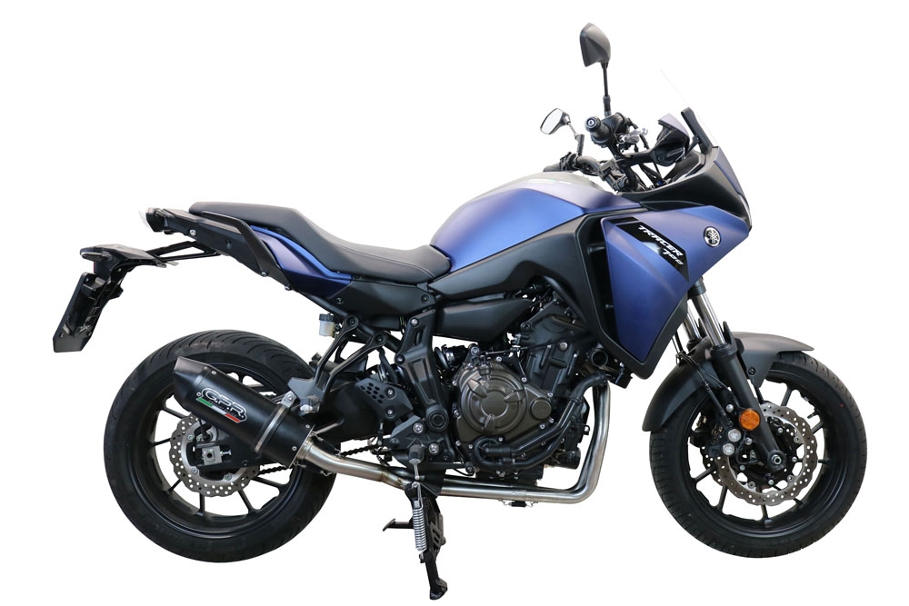 Escape compatible con Yamaha Tracer 7 GT 2020-2024, Furore Nero, Escape completo, no legal para países de la UE, con db killer extraíble 