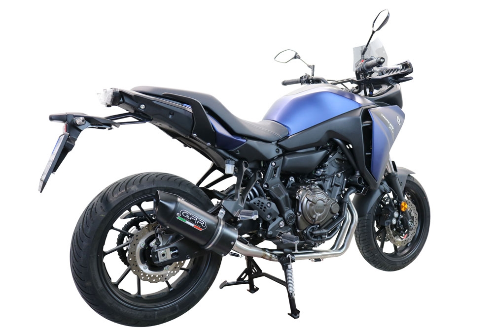 Escape compatible con Yamaha Tracer 7 GT 2020-2024, Furore Nero, Escape completo, no legal para países de la UE, con db killer extraíble 