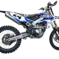 Escape compatible con Yamaha WR 250 F 2020-2024, Pentacross Inox, Escape completo racing, incluyendo colector y db killer desmontable, sin homologación 