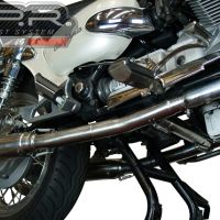 Escape compatible con Moto Guzzi California 1100 Special-Stone-Sport-Ev-Alu 1997-2002, Vintacone, Par de terminales de escape homologados, con db killer extraíbles y tubos de conexión específicos 