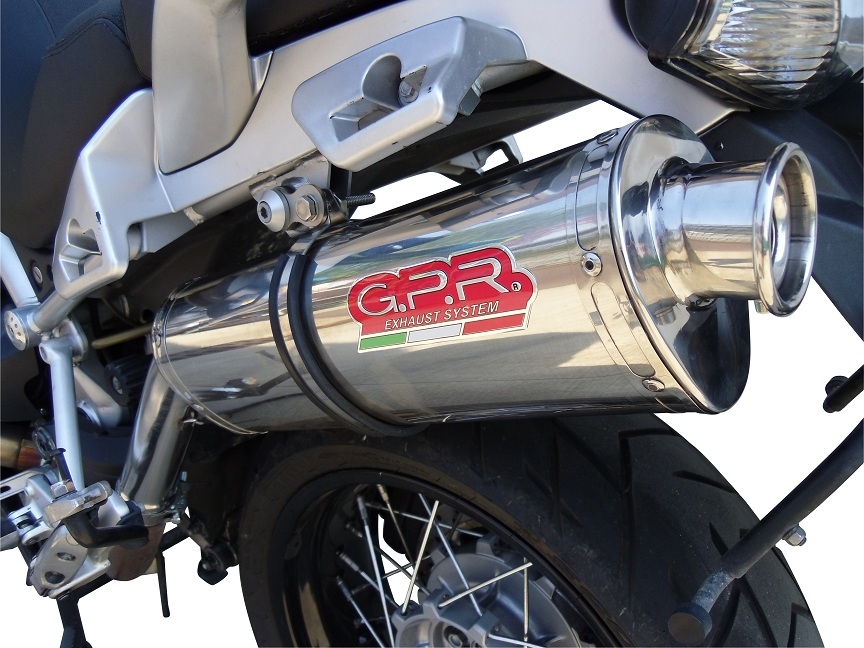 Escape compatible con Moto Guzzi Stelvio 1200 4V 2008-2010, Trioval, Escape legal, homologado, silenciador con db killer desmontable y tubo de conexión específico 