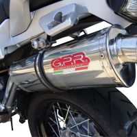 Escape compatible con Moto Guzzi Stelvio 1200 4V 2008-2010, Trioval, Escape legal, homologado, silenciador con db killer desmontable y tubo de conexión específico 