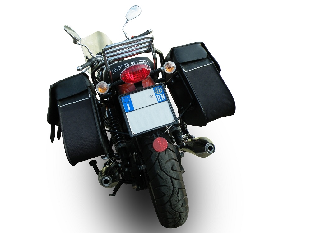 Escape compatible con Moto Guzzi V7 (I - II) - Stone - Special 2012-2016, Vintacone , Par de terminales de escape homologados, con db killer extraíbles y tubos de conexión específicos 