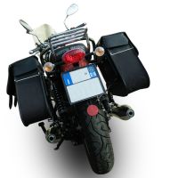 Escape compatible con Moto Guzzi V7 (I - II) - Stone - Special 2012-2016, Vintacone , Par de terminales de escape homologados, con db killer extraíbles y tubos de conexión específicos 