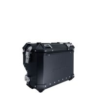 GPR TECH compatible con  Bmw F 750 Gs 2018/2020 e4 Par de maletas laterales en aluminio con lado derecho contorneado, color negro con portaequipajes específico Capacidad 38 LT. + 32 LT.