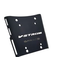 GPR TECH compatible con  Suzuki V-Strom Dl 650 2012/2016 e3 Placa de fijación específica Top Case ALPITECH 35 LT compatible con portaequipajes original, fabricada en acero inoxidable con 4 puntos de anclaje