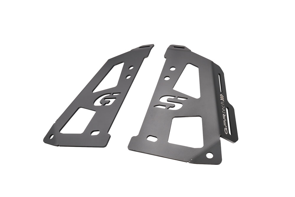 GPR TECH compatible con  Bmw R 1250 Gs 2021/2024 e5 Placa de fijación específica en Titanio ALPITECH 35/55 LT compatible con portaequipajes original, fabricada en titanio con 4 puntos de anclaje