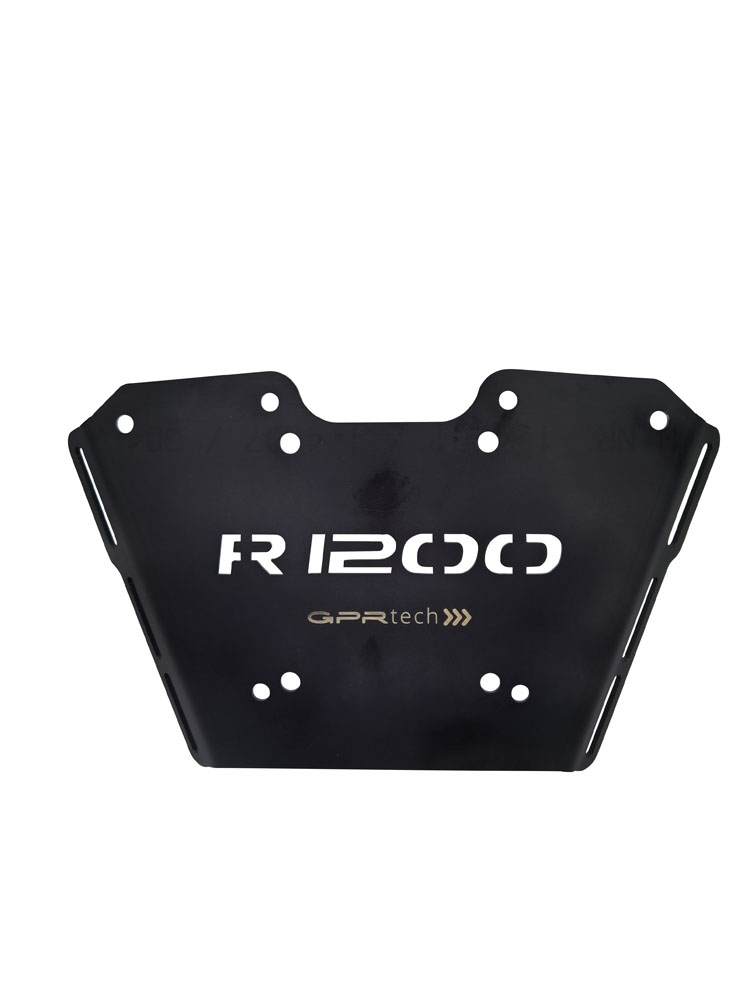 GPR TECH compatible con  Bmw R 1250 R - Rs 2021/2024 e5 Placa de fijación específica en Titanio ALPITECH 35/55 LT compatible con portaequipajes original, fabricada en titanio con 4 puntos de anclaje