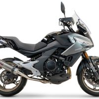 Escape compatible con Cf Moto 700 Mt 2023-2024, M3 Inox , Escape homologaedo, legal para mercados fuera de la UE, incluido tubo de enlace y db killer extraíble 