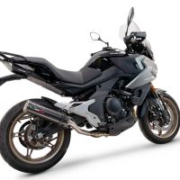 Escape compatible con Cf Moto 700 Mt 2023-2024, M3 Poppy , Escape homologaedo, legal para mercados fuera de la UE, incluido tubo de enlace y db killer extraíble 