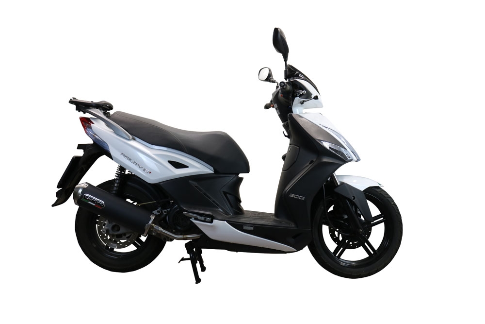 Escape compatible con Kymco Agility 200 - I.E. R16 - Plus 2010-2014, Evo4 Road, Escape completo homologado y legal, incluido db killer extraíble 